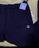 FILA 斐樂(lè )官方針織長(cháng)褲男子春夏運動(dòng)褲男褲健身褲直筒休閑褲直口褲子 RD寶藍-NV L 175/84A 曬單實(shí)拍圖