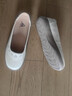 足力健老人鞋2026夏季女士單鞋透氣樂(lè )福鞋子女款休閑小皮鞋 6032K米白38 曬單實(shí)拍圖