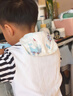 babycare嬰兒隔汗巾純棉幼兒園吸汗巾防水透氣云端樂(lè )車(chē)24*42cm（3條裝） 曬單實(shí)拍圖