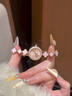 CLARE SHINE 克萊心幸運系列女士手表2026新款鑲鉆機械風(fēng)女生腕表名表生日禮物送女友 疊貝四葉-蜜桃甜粉【禮盒裝】 曬單實(shí)拍圖