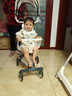 看寶貝（lookbaby）高景觀(guān)嬰兒車(chē)0-6歲用折疊可坐嬰兒推車(chē)遛娃神器溜娃神器 灰彩虹+餐盤(pán)+座墊+遮陽(yáng)蓬 曬單實(shí)拍圖