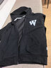 馬克華菲男童外套春秋款兒童衛衣男孩連帽上衣大童開(kāi)衫春季童裝 黑 140 曬單實(shí)拍圖
