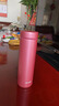 虎牌（TIGER）保溫保冷杯輕便不銹鋼男女水杯MMZ-A50C-PF霜花粉500ml 曬單實(shí)拍圖