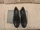 奧康（Aokang）商務(wù)休閑皮鞋男士耐磨牛皮軟底一腳蹬鞋黑色41碼 曬單實(shí)拍圖