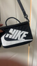 耐克NIKE單肩包/斜挎包中性鞋盒包NIKE休閑包FN3059-010黑白均碼 曬單實(shí)拍圖