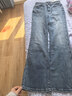 三彩2026春季新款修身微喇牛仔褲水洗喇叭褲休閑長(cháng)褲通勤Z 霧霾藍 S 155/64A 曬單實(shí)拍圖