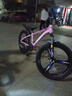 鳳凰（Phoenix）兒童山地自行車(chē)5-16歲女男孩減震變速22寸粉色 適合身高135-160cm 曬單實(shí)拍圖