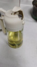 雙槍油壺噴油壺 倒油噴油一體食用油玻璃油壺廚房家用不掛油 奶油白 曬單實(shí)拍圖