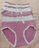 FitonTon5條純棉內褲女全純棉發(fā)育期女生內褲中腰青春期初中生內褲短褲 曬單實(shí)拍圖