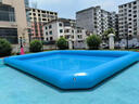 大型充氣水池戶(hù)外大型充氣水池釣魚(yú)池摸魚(yú)池嬉水池兒童樂(lè )園游泳池 特厚8*10米80平0.6米高度 終身保修 曬單實(shí)拍圖