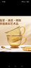 康寧（VISIONS）康寧琥珀色早餐杯玻璃杯燕麥牛奶杯家用帶蓋勺子咖啡杯2杯2蓋2勺 曬單實(shí)拍圖