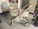 酷貝樂(lè )（coballe）嬰兒推車(chē)可坐可躺輕便折疊嬰兒車(chē)0-3歲減震高景觀(guān)雙向寶寶手推車(chē) 【5代】香檳金（輕便護脊+推桿秒換向） 曬單實(shí)拍圖