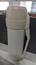 膳魔師（THERMOS）保溫壺大容量不銹鋼暖水壺熱水瓶戶(hù)外旅行便攜車(chē)載保溫杯子FDH 米白 2L 曬單實(shí)拍圖