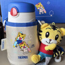 膳魔師（THERMOS）兒童吸管保溫杯巧虎禮盒帶杯套把手316L不銹鋼幼兒禮盒學(xué)生杯TCKC 曬單實(shí)拍圖