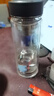 京東京造 茶杯 雙層玻璃水杯男士泡茶水分離隔熱杯子500ml 曬單實(shí)拍圖