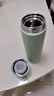 米家保溫杯彈蓋保溫杯保冷杯480ml旅行便攜不銹鋼車(chē)載水杯竹綠色 曬單實(shí)拍圖
