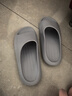 樸西男士四季抗菌室內浴室洗澡防滑居家情侶涼拖女 灰色 42-43 曬單實(shí)拍圖