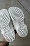 卡駱馳（CROCS）貝雅洞洞鞋男鞋女鞋輕便耐磨一腳蹬拖鞋休閑鞋百搭花園鞋|10126 白-100 37 /38(230mm) 曬單實(shí)拍圖