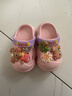 細細條（XIXITIAO）少女心洞洞鞋可愛(ài)蝴蝶結小熊夏季女度假外穿防滑沙灘鞋涼拖 粉色【少女心蝴蝶結小熊】 24-25 【內長(cháng)約15cm】 曬單實(shí)拍圖