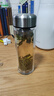 京東京造雙層加厚玻璃杯 無(wú)鉛高硼硅帶茶隔水杯304茶隔泡茶杯男士360mL 曬單實(shí)拍圖