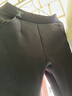 她池高腰休閑褲2025冬裝新款女裝通勤顯瘦加絨微喇九分褲 曬單實(shí)拍圖