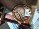 奢名紀999純金包銀手鐲古法傳承黃金實(shí)心素圈手鐲女金店同款節日送老婆 【58圈口】古法素圈手鐲 包金3.35克總重約30克 曬單實(shí)拍圖