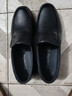 蜘蛛王男士皮鞋一腳蹬春秋商務(wù)休閑皮鞋真皮中老年爸爸鞋 48475 黑色 40 曬單實(shí)拍圖