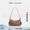 蔻馳（COACH）女士WAVERLY手袋單肩包搭扣潮流可拆卸肩帶手提包女包 B4/棕黃色 棕色 曬單實(shí)拍圖