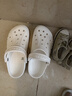 卡駱馳（CROCS）貝雅洞洞鞋沙灘鞋|10126 白色-100    37 /38(230mm)   曬單實(shí)拍圖