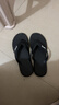 李寧（LI-NING）人字拖鞋男游泳防滑夏季外穿潮軟底夾腳洗澡防臭防水款9563黑41碼 曬單實(shí)拍圖