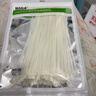 HAILE尼龍扎帶捆扎綁扎帶扎線(xiàn)理線(xiàn)束線(xiàn)帶自鎖式扎帶4.6*250mm 中號白色100根ZD-25-100 曬單實(shí)拍圖