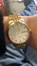 日本雙獅庫存手表全自動(dòng)機械表全鋼防水夜光男士大表盤(pán)腕表 大三星金色 曬單實(shí)拍圖