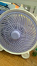 電風(fēng)扇家用桌面風(fēng)扇臺式轉頁(yè)扇小風(fēng)扇制冷輕音學(xué)生宿舍辦公室臥室鴻運扇插電式大風(fēng)力小型靜音 白紫色1.2米線(xiàn) 曬單實(shí)拍圖