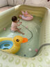 西哈泳士?jì)和錃庥斡境赜H子家用室外寶寶游泳池夏日戶(hù)外大型可折疊水池 2.6米3層 【基礎套餐】 有線(xiàn) 曬單實(shí)拍圖