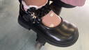 富羅迷女童皮鞋春秋季新款方口透氣軟底單鞋兒童校園演出鞋 黑色 34  曬單實(shí)拍圖