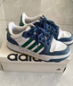adidas ENTRAP美式校園風(fēng)運動(dòng)少年感復古籃球風(fēng)板鞋男女阿迪達斯   白色/綠色/藍色   42 曬單實(shí)拍圖