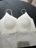 歐迪芬蕾絲吊帶背心女士帶胸墊白色內搭內衣打底上衣打底衫外穿透氣文胸 曬單實(shí)拍圖