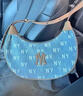 MLB官方 男女士單肩包牛仔老花時(shí)尚可調腋下包潮流斜挎包生日禮物 紐約洋基隊/淺藍色 F 曬單實(shí)拍圖