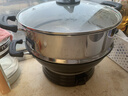 榮事達（Royalstar）電炒鍋電蒸鍋電煮鍋山東鍋家用鑄鐵燉蒸煮不粘鍋一體多功能蒸籠蒸包子RDQJ3-32單籠家電 曬單實(shí)拍圖