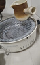探險者（TAN XIAN ZHE）烤火爐戶(hù)外庭院烤火盆取暖爐室內燒烤爐家用圍爐煮茶套裝 【奶油咖】圍爐煮茶（加密烤網(wǎng)） 曬單實(shí)拍圖