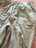 優(yōu)衣庫女裝法蘭絨舒適長(cháng)褲/全棉柔軟寬松直筒休閑褲478849 02 淺灰色 M 曬單實(shí)拍圖