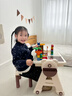 麥格萌兒童玩具男孩3-6歲積木桌大顆粒6-12diy拼裝游戲桌多功能生日禮物 【276PCS】積木桌+椅子+大顆粒積木(滑道+動(dòng)物+汽車(chē)) 早教益智女孩幼兒園六一兒童節禮物8-10-14 曬單實(shí)拍圖