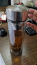 富光玻璃杯雙層 帶茶隔大容量隔熱茶杯高檔商務(wù)泡茶車(chē)載水杯透明杯子 曬單實(shí)拍圖