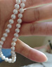 南珠宮福牌淡水珍珠項鏈送禮套裝送媽媽近圓強光禮物 7.5-8.5mm 約44cm 曬單實(shí)拍圖