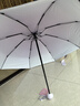 左都（ZUODU）JDear京東聯(lián)名遮陽(yáng)傘防曬防紫外線(xiàn)彩膠太陽(yáng)傘小巧便攜 曬單實(shí)拍圖