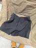 Olrain歐芮兒高腰休閑褲女裝秋季通勤百搭毛呢短褲 灰色（第二批次） M 曬單實(shí)拍圖