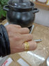 千影珠寶黃金戒指9999足金男女款心形多層素金首飾純金指環(huán)送媽媽按克 重5.25-5.5g(含工費20) 曬單實(shí)拍圖