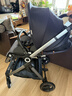elittle逸樂(lè )途嬰兒車(chē)0-3歲用折疊可坐可躺可轉向 EMU高景觀(guān)雙向嬰兒推車(chē) EMU-靛釉藍【四擋全篷】 曬單實(shí)拍圖