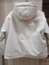 森馬（Semir）休閑短款夾棉服加厚外套女春秋季新款2026小個(gè)子二棉衣連帽沖鋒衣 米白色 M 建議90-110進(jìn) 曬單實(shí)拍圖