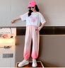 G.duck童裝女童夏裝套裝兒童短袖2026新款女孩洋氣漸變運動(dòng)服中大童衣服 漸變粉色褲套裝 150 建議140-150cm11-12歲 曬單實(shí)拍圖